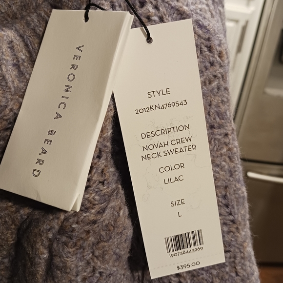 ❌️SOLD❌️Nwt Veronica Beard Novah crew neck Sweater Women's Large - Picture 15 of 15